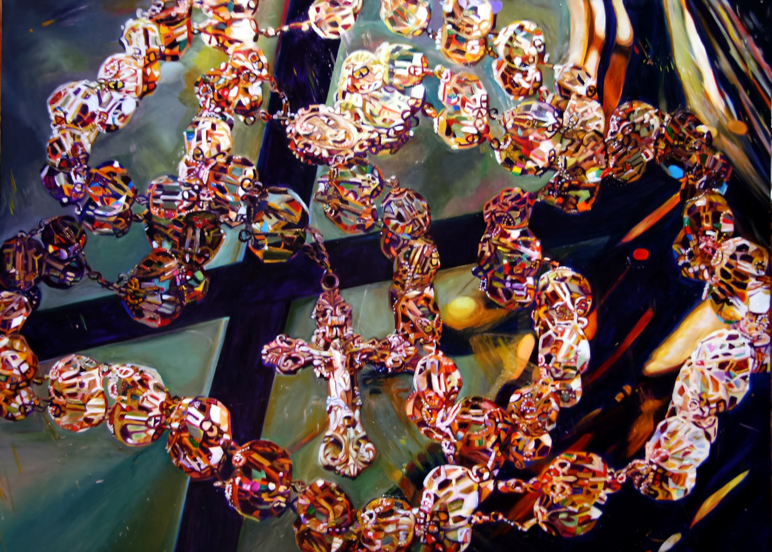 Ornate beaded necklace jewelry